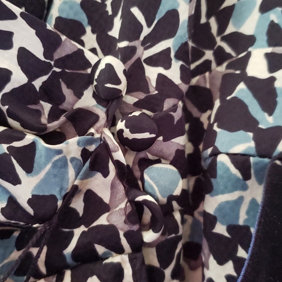 Nanette Lepore Silk Multi Blouse Sz 2 - Picture 4 of 5